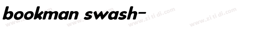 bookman swash字体转换